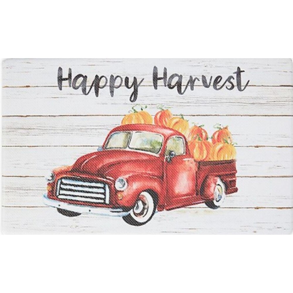 ANTI-FATIGUE NON SLIP PVC FLOOR MAT(18x30")RED TRACK W/PUMPKINS,HAPPY HARVEST,LP